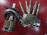 正品实力纯铜6把十字钥匙锁芯老式防盗门 十字锁头外装门锁锁芯