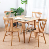 实木餐桌椅小方桌4四人正方形宜家家具组合小户型橡木西餐台简约