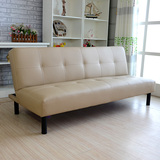 可折叠沙发床1.5米1.8米单人双人三人简易沙发小户型皮艺沙发客厅