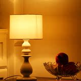 美式乡村风格台灯新古典欧式客厅卧室床头灯家居布艺书房陶瓷台灯