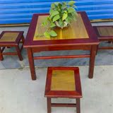 纯实木方桌方凳正方形桌子小户型茶桌餐桌牌桌儿童桌椅组合