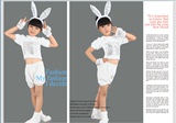 新款元旦小兔子儿童动物卡通演出服饰/舞台表演衣服装/幼儿园白色