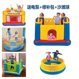 儿童跳床小型加厚充气玩具池宝宝海洋球池家用游戏城堡室内蹦蹦床
