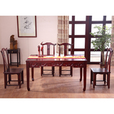 仿古中式橡木多功能创意小餐桌 高档古典特色方桌 休闲时尚餐桌
