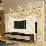3d立体欧式大理石纹电视背景墙壁纸壁画简约客厅无缝墙布大型壁画
