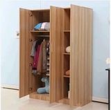 石家庄衣柜新款实木质衣柜简易现代组装板式木质二三门衣橱