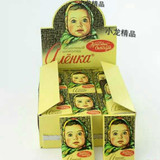 限时特价阿伦卡巧牛奶大头娃娃迷你装整盒42个俄罗斯巧克力零食品