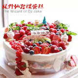 “绿野仙踪”红丝绒裸蛋糕动物奶油礼物法式水果生日蛋糕同城包邮