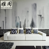 抽象简约墙纸黑白后现代客厅定制沙发背景墙壁纸艺术创意大型壁画