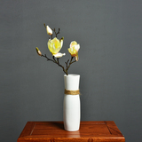 文艺白色花瓶陶瓷现代简约创意装饰小清新插花餐桌办公桌客厅摆件