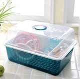 进口高级PP 幼儿餐具箱奶瓶收纳盒沥水杯晾晒干燥架碗筷储物置盒