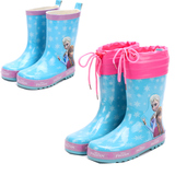 外贸秋冬儿童大童男童女童防滑防水 公主橡胶鞋保暖水鞋雨鞋雨靴