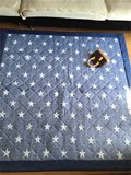 出口日本 凉感针织地毯 客厅卧室地垫 超值推荐 蓝色星星