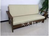 纯实木沙发组合日式现代简约宜家沙发床白橡木沙发床客厅家具定制