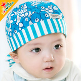 宝宝海盗帽1-2岁春夏季男女童套头帽婴儿帽子小孩帽子头巾韩版潮