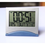 迷你电子钟床头时钟学生钟表儿童创意静音温度单面塑料闹钟