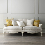 高档实木小沙发 单个创意时尚定制品牌 现代客厅布艺双人长沙发椅