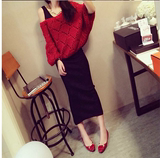 2016秋季新款韩版时尚女士套装修身显瘦毛衣连衣裙针织衫两件套潮