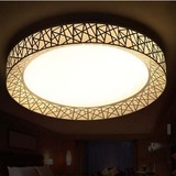 现代简约大气客厅LED鸟巢吸顶灯创意书房特价圆形温馨卧室儿童灯