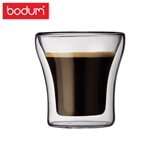 Bodum波顿透明玻璃杯双层隔热水杯创意杯果汁牛奶浓缩咖啡杯100ml
