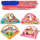 美国tinylove费雪婴儿童游戏毯音乐毯爬行垫健身架折叠轻便出口品