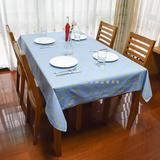 ZAKKA棉亚麻桌布清新蓝色底香蕉桌布茶几台布餐桌盖巾DIY布料桌布