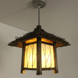 手工中式仿古竹灯具餐厅阳台走廊创意东南亚风格吊灯茶室客栈田园