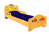 儿童卡通实木床幼儿园专用床吹塑床宝宝午睡床带护栏木板床小孩床
