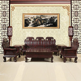 红木家具红木沙发非洲酸枝木沙发红酸枝木象头沙发客厅组合沙发