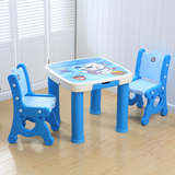 韩版宝宝书桌儿童桌椅套装幼儿园塑料学习桌子椅子卡通儿童餐桌椅