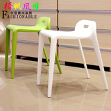 马椅换鞋凳创意设计师矮凳时尚简约欧式餐椅塑料休闲会议家用椅子