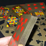 包邮犇牛高档双面金边扑克牌窄版塑料扑克牌塑料防水金箔扑克牌