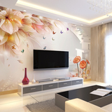 3d客厅沙发电视背景墙壁纸无缝墙纸壁画定制简约欧式卧室墙布壁布