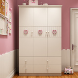 儿童衣柜女孩儿童房卧室家具组合收纳置物储物组装衣橱3门衣柜