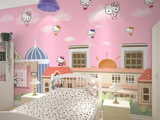 儿童房间壁画墙纸蛋糕店甜品店咖啡室工装壁画无缝加厚无纺布壁纸