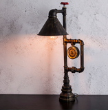 loft爱迪生工业复古风个性水管台灯个性创意办公桌卧室床头台灯具