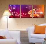 简约现代三联客厅卧室沙发背景无框挂墙装饰画壁画挂画风景画花卉