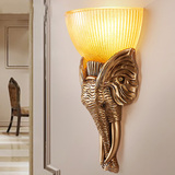 LED欧式大象壁灯创意床头灯现代卧室过道楼梯走廊灯电视墙客厅灯