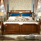 美式现代简约白蜡木全实木床水曲柳床主卧室双人床1.8米婚床特价