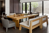 美式乡村北欧咖啡厅桌椅实木家具原木复古铁艺餐桌书桌会议桌