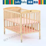jollybaby婴儿床实木无漆环保多功能宝宝bb儿童床进口松木摇篮床