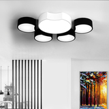 「黑白艺术灯」简约时尚创意个性客厅卧室书房餐厅LED组合吸顶灯