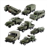 解放牌卡车吉普坦克导弹运输车军事仿真汽车模型玩具 军用卡车