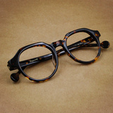 意大利玳瑁色复古个性板材超轻眼镜 大框架子 男女款方圆框配眼镜