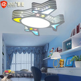 儿童灯吸顶灯LED吊灯具男孩房间卧室温馨可通卡通飞机创意护眼灯