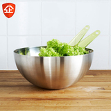 IKEA宜家家用不锈钢日式沙拉碗餐具大号耐热创意韩国冷面碗拌面碗