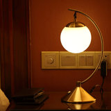 冠雅简约现代玻璃球装饰台灯护眼触摸调光led客厅卧室床头灯T909
