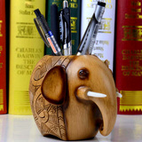 【天天特价】创意大象笔筒摆件书房办公室工艺品摆件教师节礼物