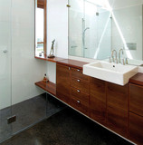 现代简约浴室柜小户型卫浴柜卫生间洗漱台手盆柜组合实木橡木吊柜