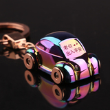 小汽车钥匙扣刻字 男士高档情侣钥匙链挂件圈创意带LED灯礼品定制
